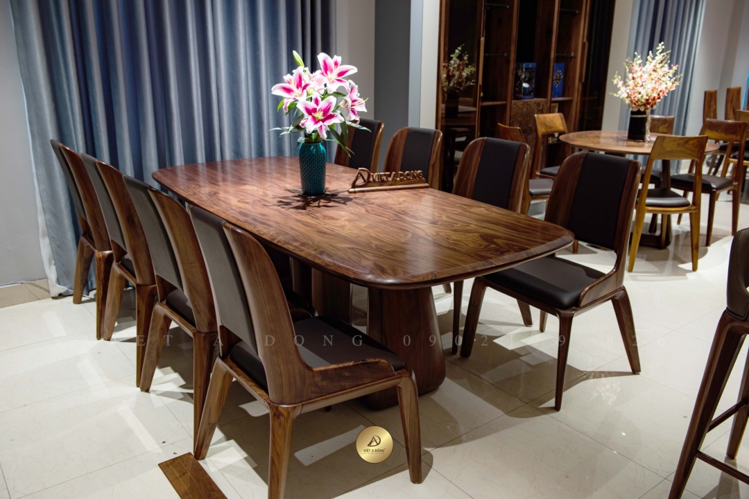 Bàn ăn gỗ óc chó VLEVEL ONE BA-12